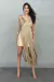 VESTIDO FRANJA DOURADO - comprar online