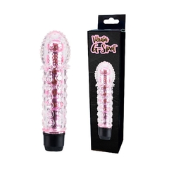 Vibrador Personal C/Capa Texturizada em Silicone - Rosa Doce Libido
