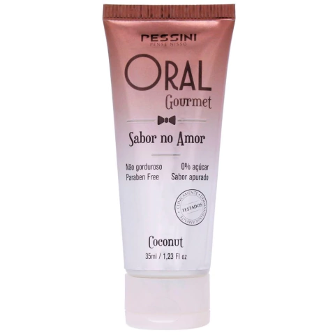 lubrificante oral gourmet coconut pessini doce libido