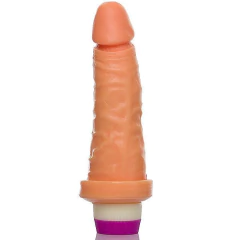 Pênis Realístico C/Vibro 14,5x4,0cm Bege - Adão & Eva
