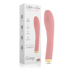 Vibrador (Curvy) Ponto G Recarregável C/7 Vibrações - Adão & Eva - Doce Libido