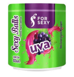 Bolinha Beijável Tri Ball For Sexy - Uva - Doce Libido