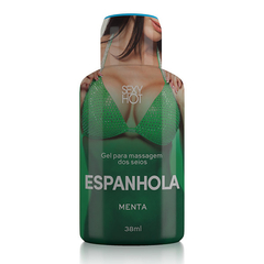 Gel P/Massagem Beijável Espanhola 38ml - Menta - Doce Libido