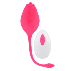 Vibrador (Pink Rose) Recarregável C/10 Vibrações - Adão & Eva - Doce Libido