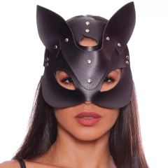Máscara Felina Sado Dominatrixxx - Preta - Doce Libido