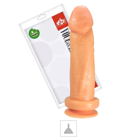 Pênis Realístico c/Ventosa 19x5cm Bege - Adão & Eva