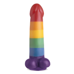 Pênis Realístico Curvo c/Ventosa Pride 19x4,5cm - Adão & Eva - Doce Libido