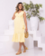 VESTIDO MIDI AMARRAÇÃO LATERAL COM BABADO
