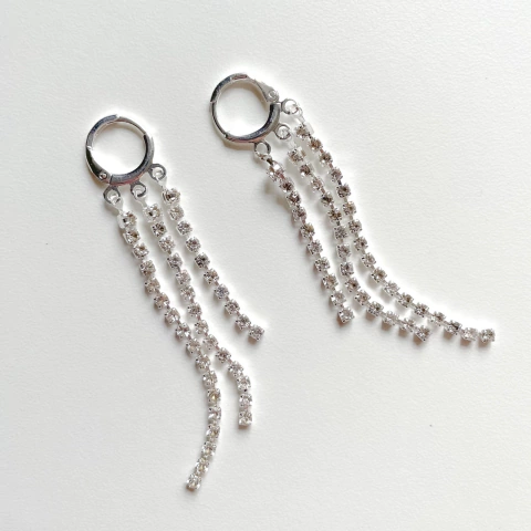 Argola cascata zircônia