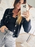 Chaqueta de hilado doble con strass importado - comprar online