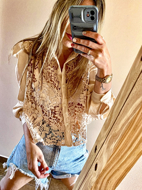 CAMISA MARINA BEIGE