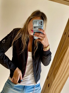 CAMPERA ESLOVENIA REVERSIBLE IMPORTADA VIOLETA CON NEGRO - tienda online