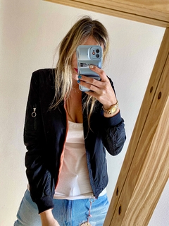 CAMPERA ESLOVENIA REVERSIBLE TERRACOTA CON NEGRO - miramelindo