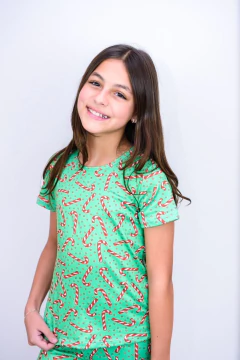 PIJAMA BOXER SUEDE INFANTIL VERDE NATAL na internet