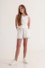 Short de lino con puntilla Wendy