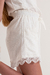 Short de lino con puntilla Wendy - Lushka Kids