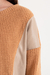 Sweater Agostina con recortes en cuero - comprar online