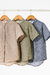 Camisa de lino cuello mao (boys) - comprar online