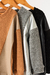 Sweater Agostina con recortes en cuero - tienda online