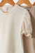 Remera de morley Lyra con mangas en crochet - Lushka Kids