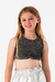Top de lurex fruncido