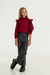 Pantalon de cuero denim frizado Tessa - comprar online