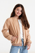 Bomber de cuero con piel interno Mia - tienda online