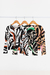 Sweater con volados Sofia cebra - comprar online