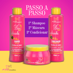 Kit Diva Cacheada com Creatina - Home Care - 500 ml - Fiobelli Cosméticos