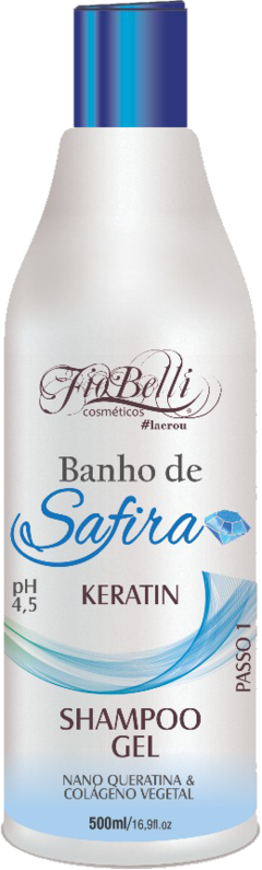 Kit Cristalização Keratin (Queratina + Shampoo em gel) Fiobelli 500ml na internet