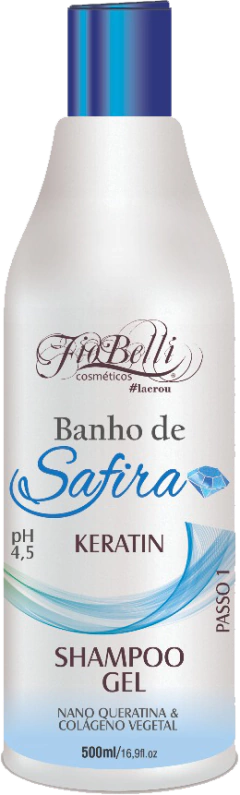 Kit Cristalização Keratin (Queratina + Shampoo em gel) Fiobelli 500ml na internet