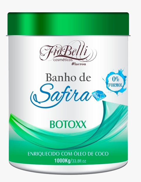 Realinhamento Capilar Banho de safira 0% formol Fiobelli 1kg