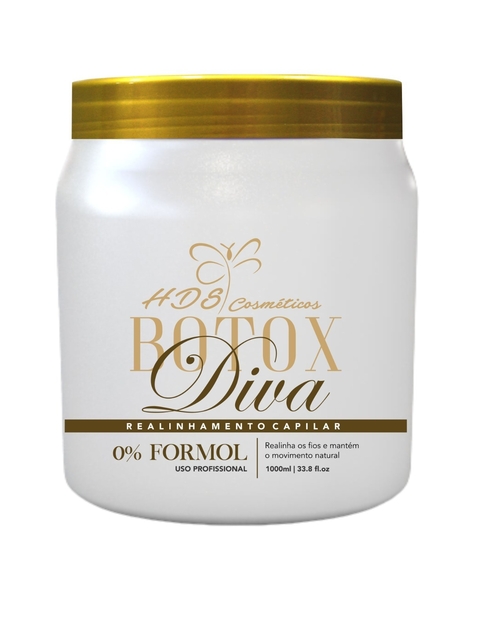 Realinhamento capilar Diva HDS Cosméticos 0% de Formol 1kg - comprar online
