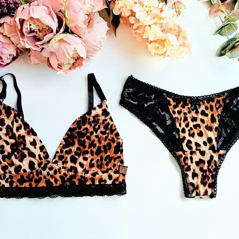 CONJUNTO BRALETTE MICA ANIMAL PRINT - comprar online