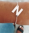 Pulsera Inicial Plata