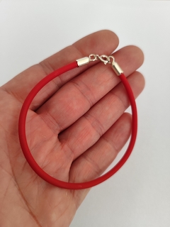 PULSERA CAUCHO ROJO - comprar online