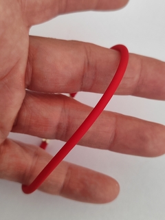 PULSERA CAUCHO ROJO en internet