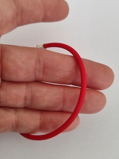PULSERA CAUCHO ROJO