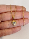 COLLAR CUORE DORADO