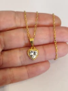 COLLAR CUORE DORADO