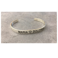 Pulsera Semiesclava Cinta Plata 925