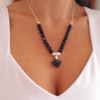 Collar cristal cruz del equilibrio