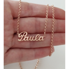 conjunto Nombre Plata Rose - comprar online
