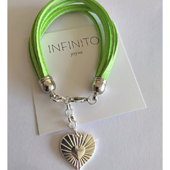 Pulsera Gamuza Verde manzana - comprar online