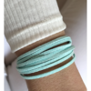 Pulsera Gamuza Aqua