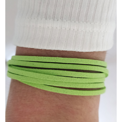 Pulsera Gamuza Verde manzana