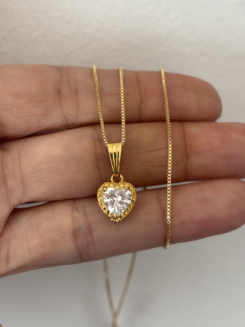 COLLAR CUORE DORADO - comprar online