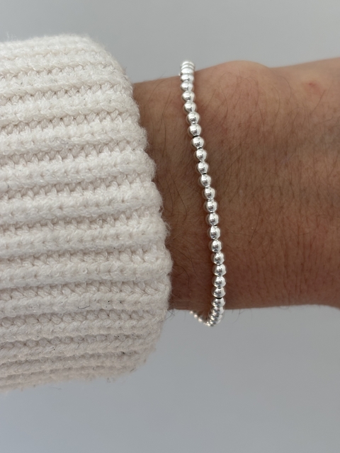 PULSERA ELASTIZADA BOLITA 3Mm - comprar online