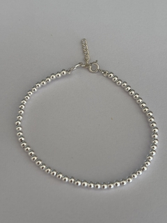 PULSERA LILA BOLITA 3mm en internet