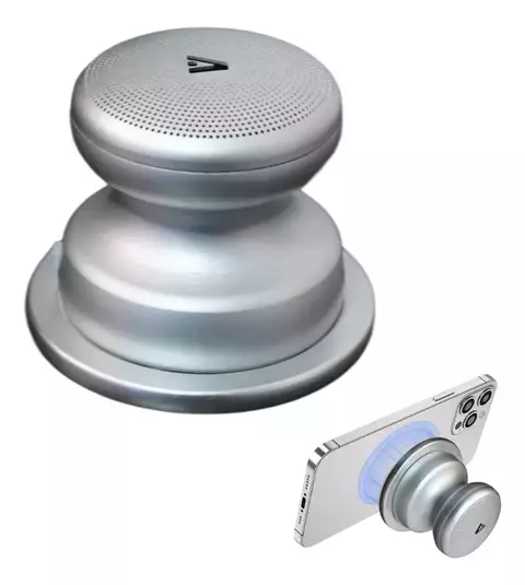 Parlante Bluetooth Portatil Aliver Link Pro Magnético Luz Led Plateado - comprar online